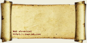 Alimpije Denić vizit kartica